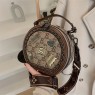 【AE37】Badge Decor Round Shoulder Bag, Women's Rhombus Pattern Crossbody Purse, Fashion Zipper Handbag by XYZ Brand