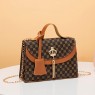 【AE95】Geometric Pattern Crossbody Bag, Women's Top Handle Purse For Work, Fashion Chain Shoulder Bag