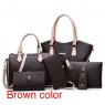 【AE91】Elegant Purse Set, Faux Leather Tote Bag & Shoulder Bag & Clutch Bag Set For Work & Dating by Prada