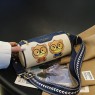【AE31】Cartoon Bear Pattern Boston Bag, Women's Vintage Faux Leather Crossbody Purse by Brand XYZ