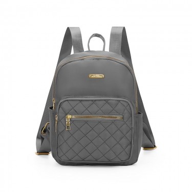 【AE213】Argyle Pattern Small Backpack, Women's Fashion Zipper Backpack with Adjustable Strap by XYZ for Work & School