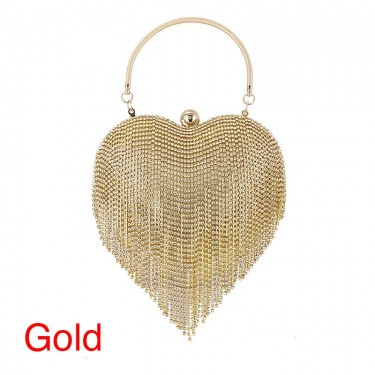【AE174】Fringe Decor Evening Bag for Women, Glamorous Evening Clutch Bag for Party & Wedding