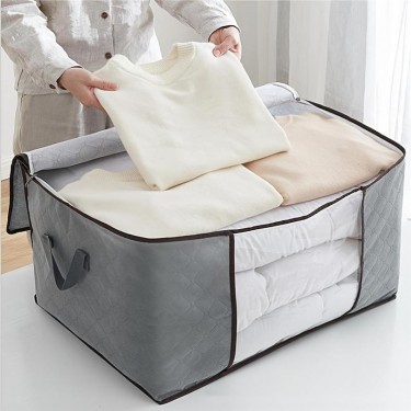 【AE227】Large-capacity Dustproof Blanket Zipper Organizer with Handles