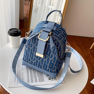 【AE217】3 In 1 Letter Graphic Backpack & Crossbody Bag Set for Girls & Women by Brand X