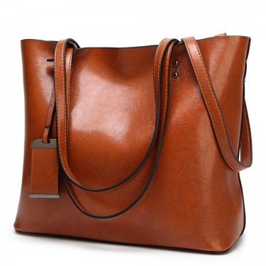 【AE140】Women's Large Capacity Faux Leather Tote Bag, Shoulder Handbag - Perfect for Work, Travel, and Everyday Use